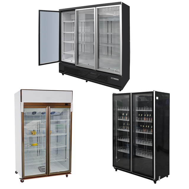 Refrigerador de puerta de vidrio